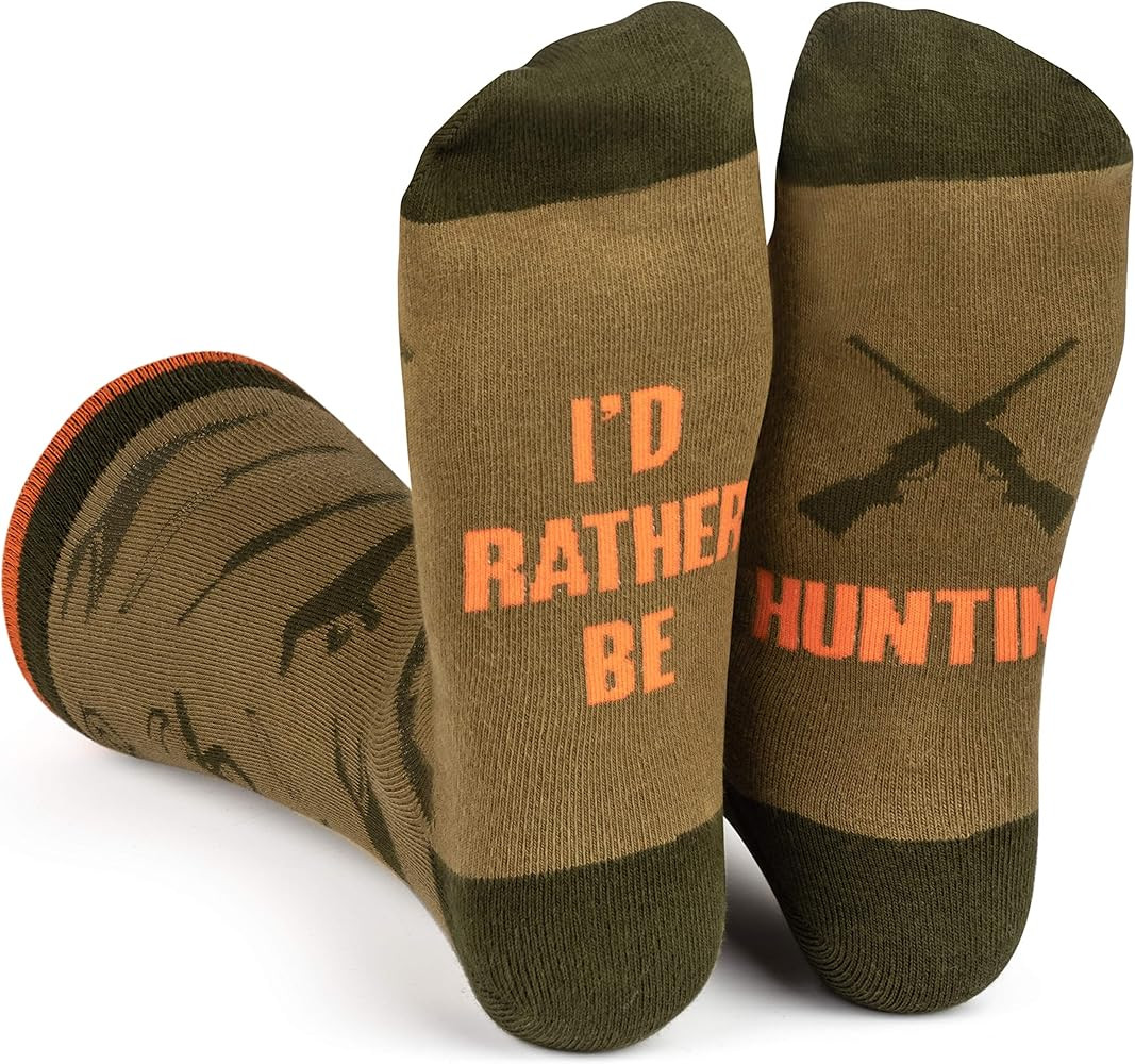 I'd Rather Be - Funny Socks For Men & Women - Gifts For Golf, Hunting, Camping, Hiking, Outdoors,... | Amazon (US)