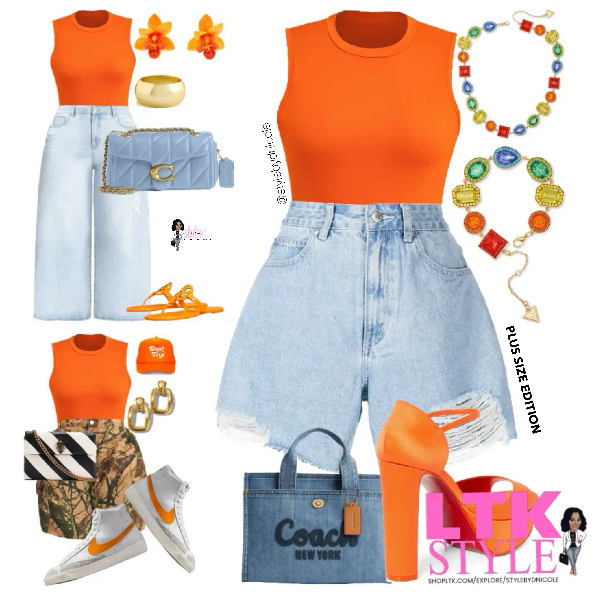 Tangerine & full of options! Casual look worn 3 different ways. 

Available in sizes 10-26!

#LTKFindsUnder50 #LTKSummerEdit #LTKPlusSize