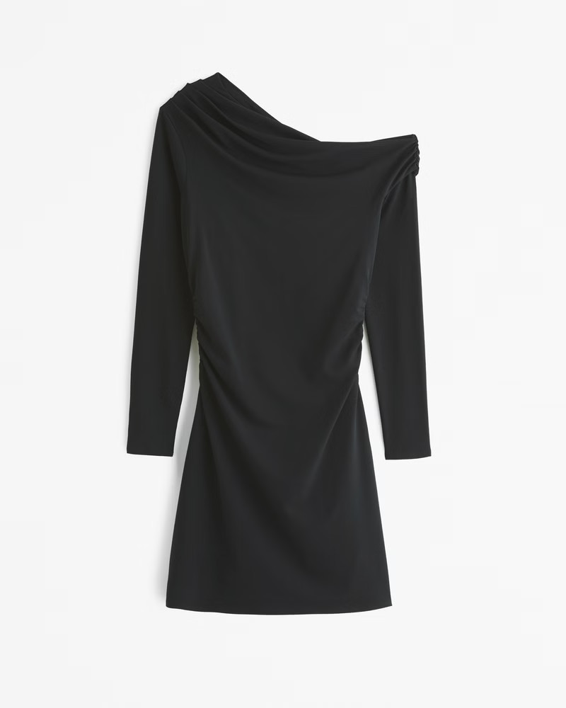 One-Shoulder Knit Mini Dress | Abercrombie & Fitch (US)