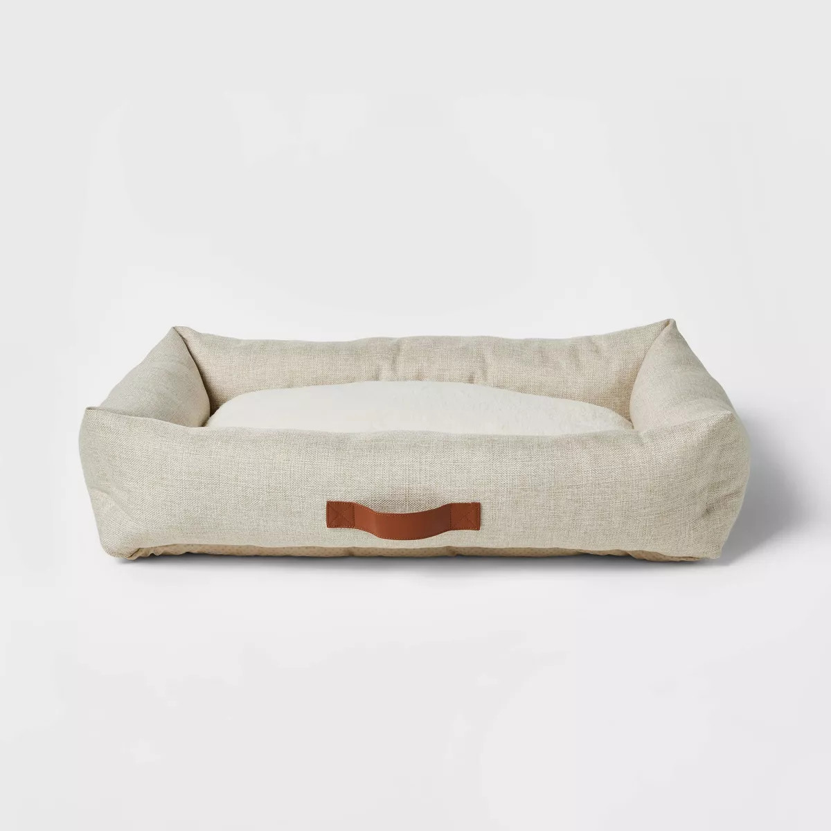 Neutral 4-Sided Bolster Dog Bed - Boots & Barkley™ - Cream | Target