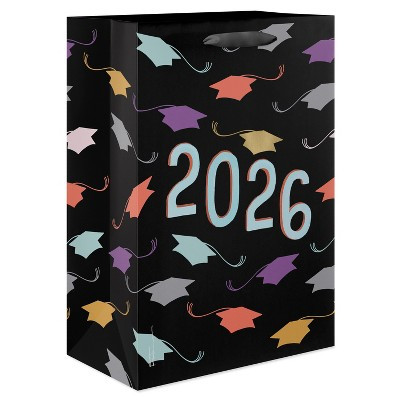 Medium Graduation Gift Bag, 2026 Grad Caps 10"x7" Designed by Kathy Davis | Target