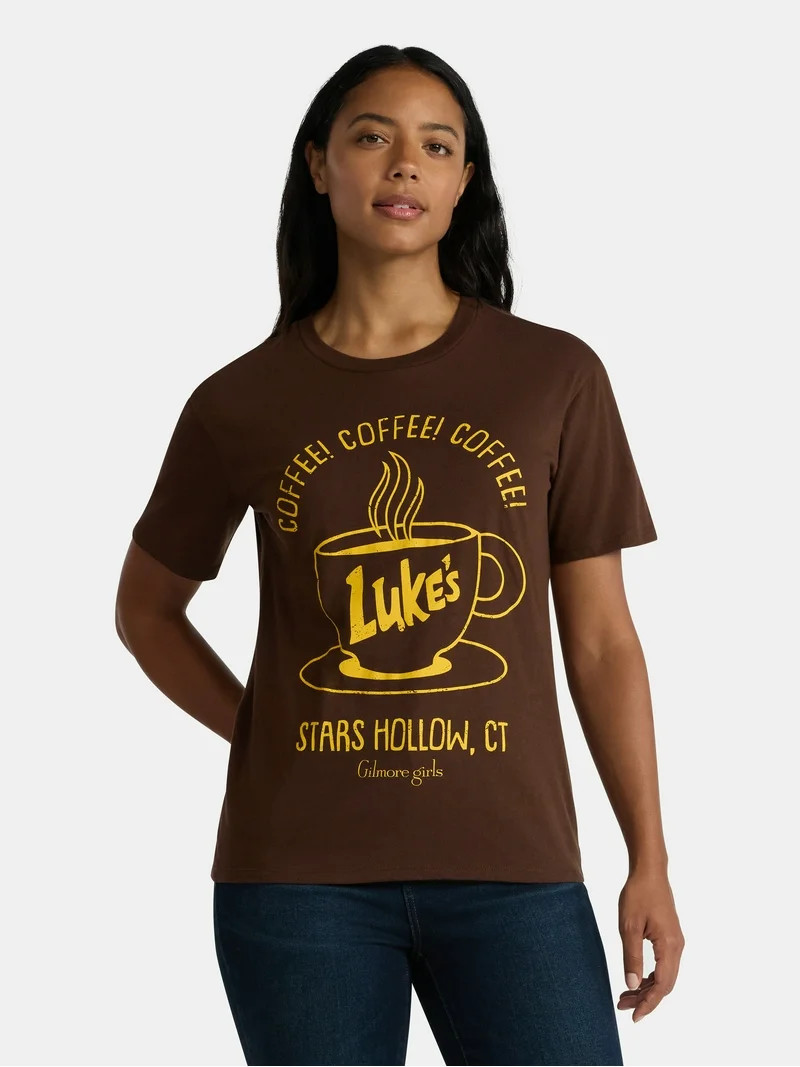 Gilmore Girls Women's Luke's Graphic Cotton Tee with Short Sleeves, Sizes XXS-XXL | Walmart (US)