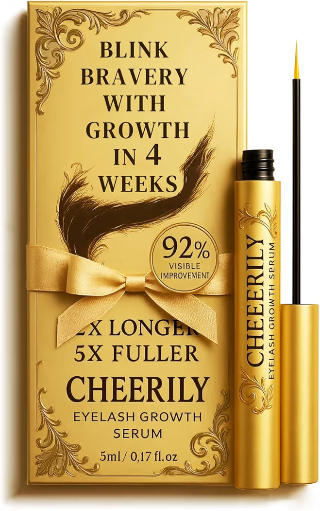 Lash Serum for Eyelash Growth - Premium Eyelash Growth Serum Advanced Eye Lash Serums for Longer, Fuller, Thicker Lashes with Natural & Vegan Formula for Sensitive Eye - Includes Ribbon for Gift | Amazon (US)