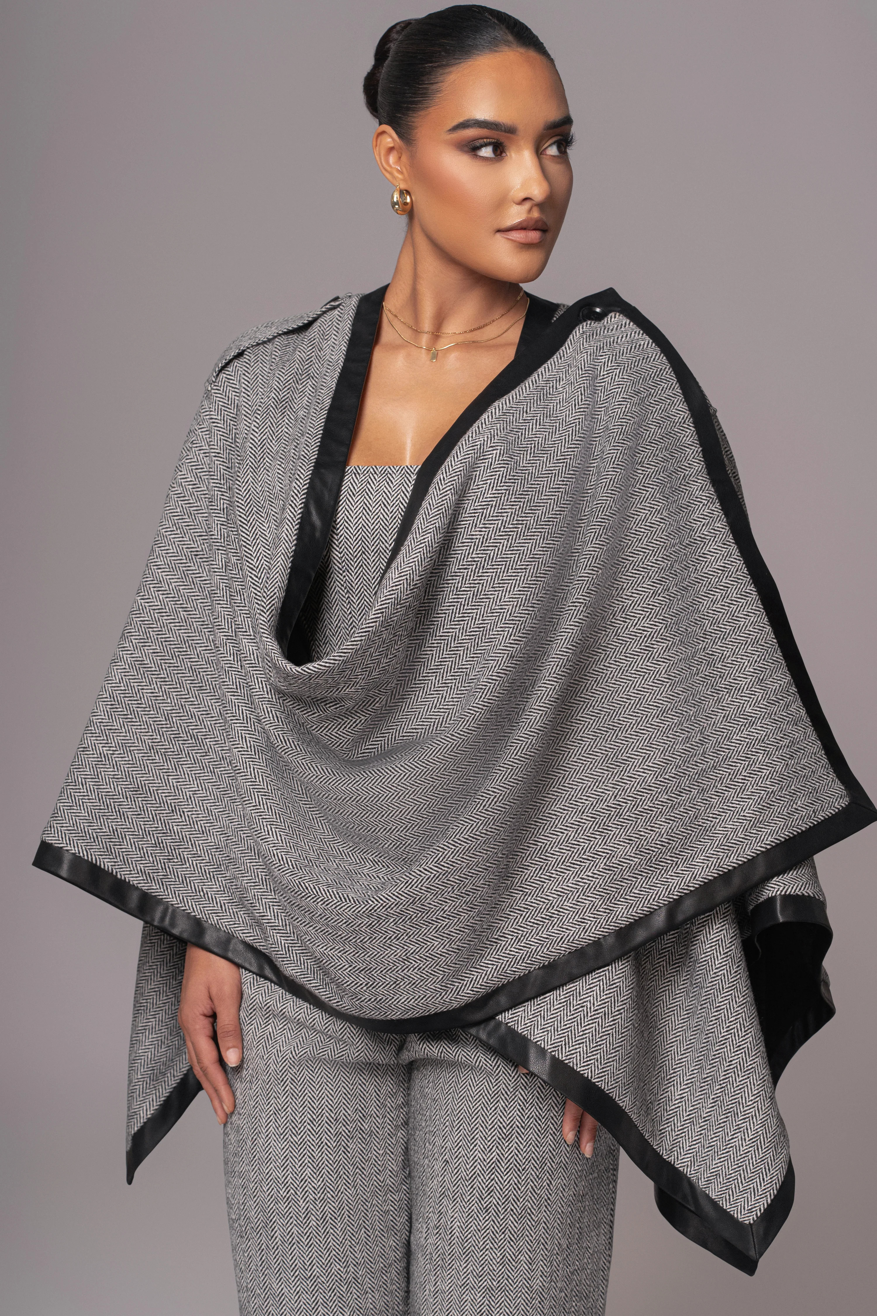 Herringbone Reversible Shawl | JLUXLABEL