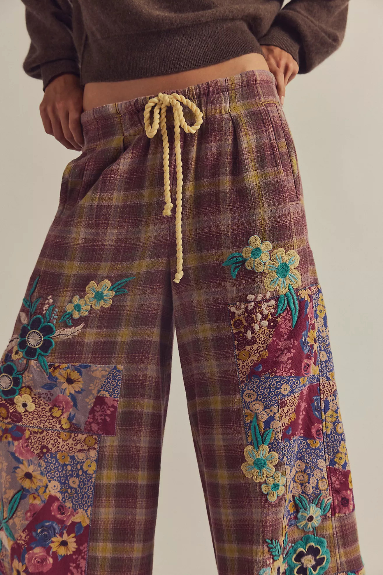 Brooks Embroidered Patched Pants | Free People (Global - UK&FR Excluded)
