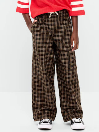 Pull-On Baggy Plaid Flannel Pants for Boys | Old Navy (US)