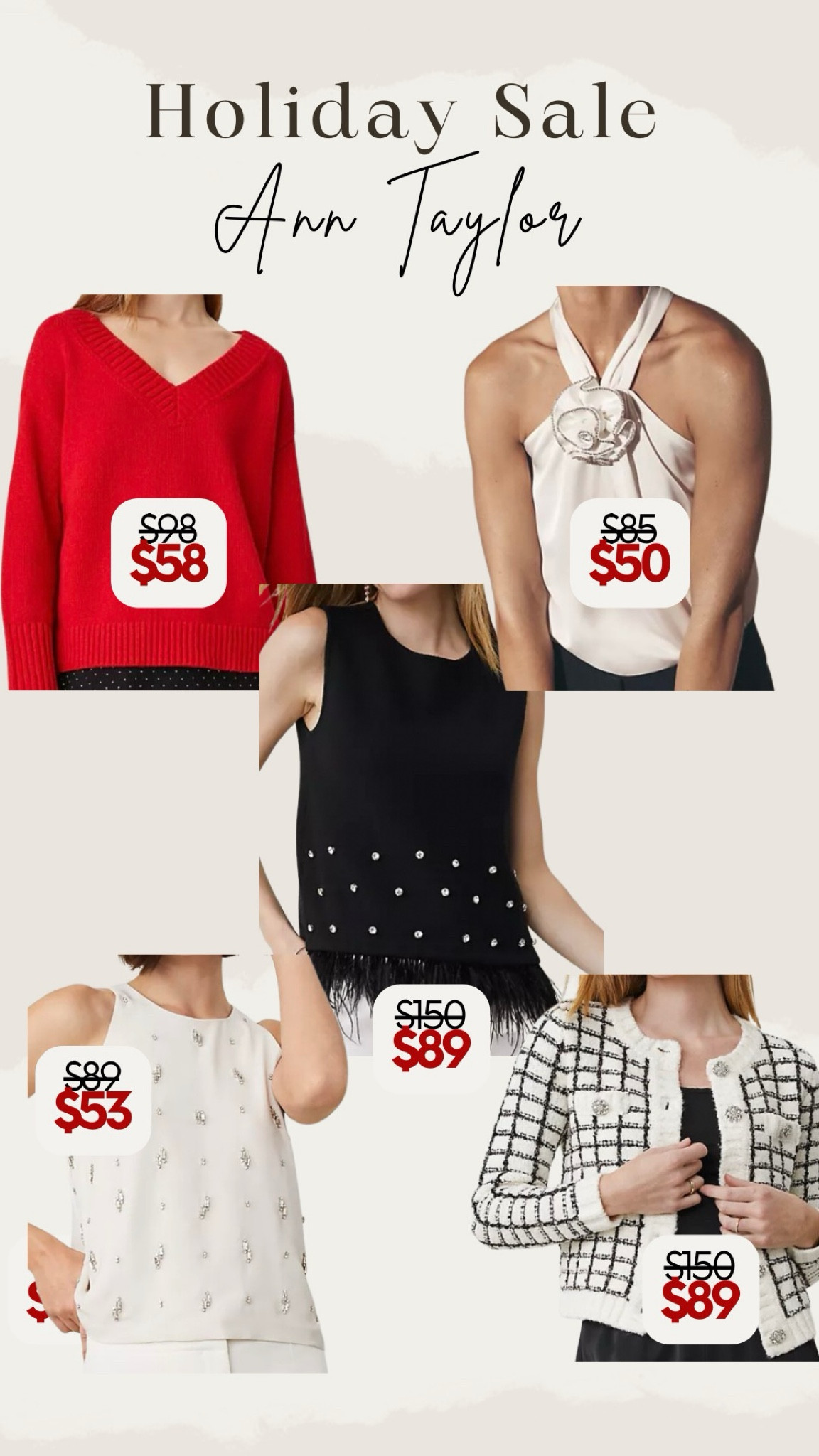 Holiday sale looks from Ann Taylor!

Christmas, party, family, holiday, cheer, red, silver, feather, sequin, velvet

#LTKHoliday #LTKFindsUnder100 #LTKFindsUnder50