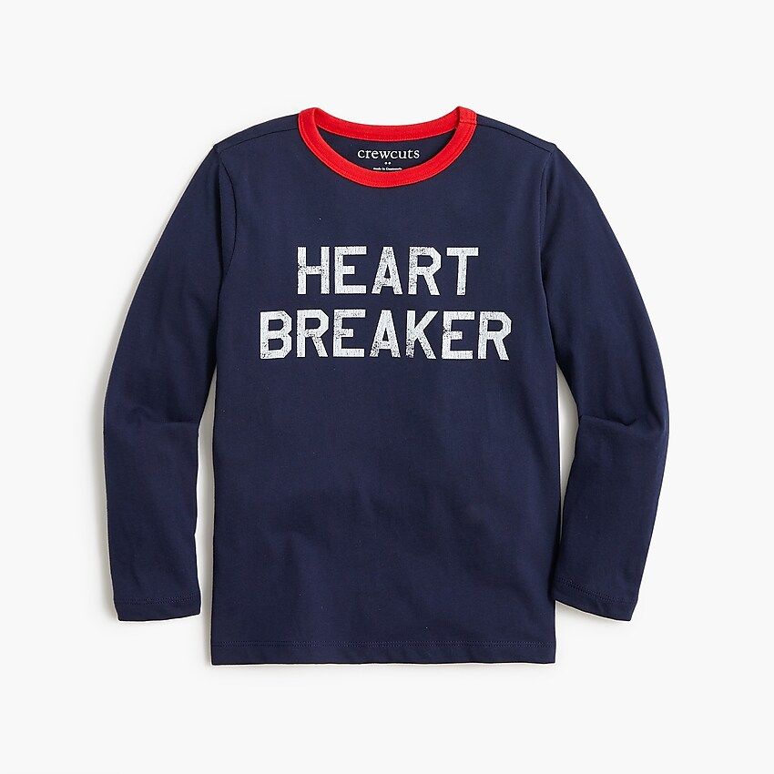 Boys' long-sleeve "heartbreaker" graphic tee | J.Crew Factory