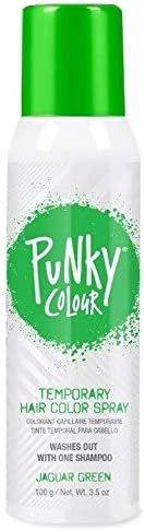 Punky, Temporary Hair Color Spray, Jaguar Green, Non-Sticky, Non-Damaging Hair Dye Instant Vivid Hai | Amazon (US)