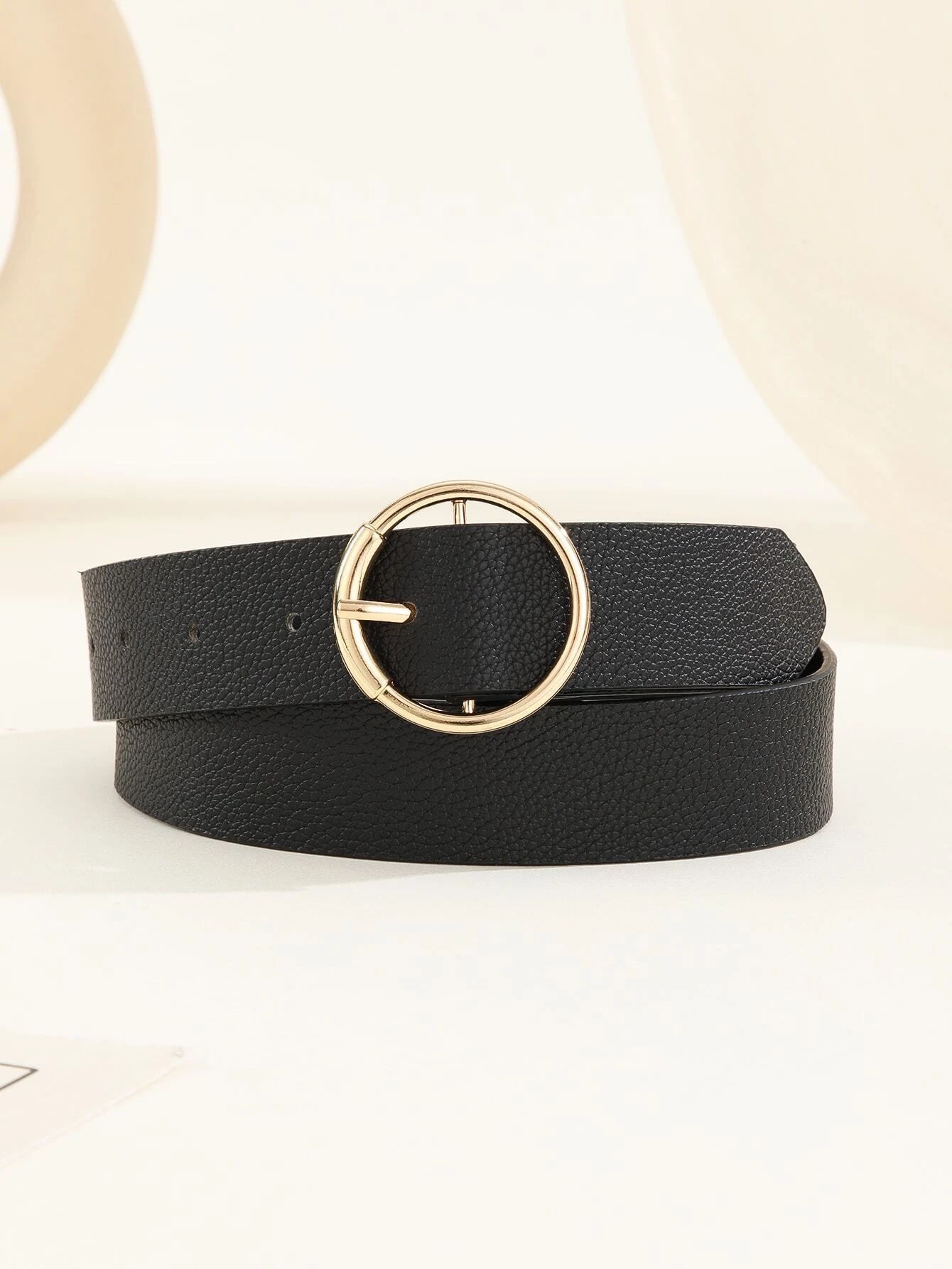 Circle Buckle Belt With Punch Tool | SHEIN
