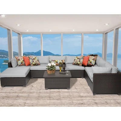Meier 9 Piece Sectional Seating Group with Cushions | Wayfair North America