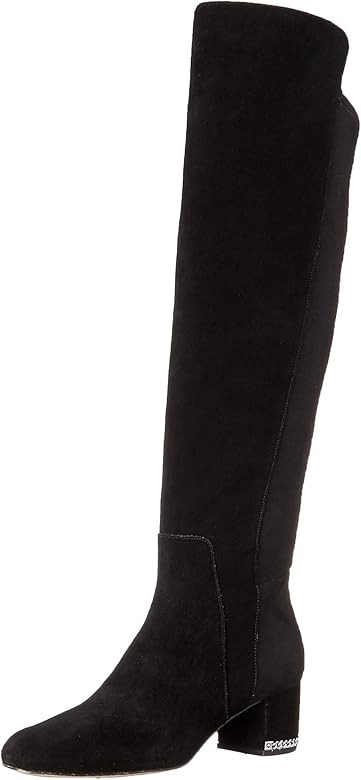 Womens Sabrina Suede Chain Trim Over-The-Knee Boots | Amazon (US)