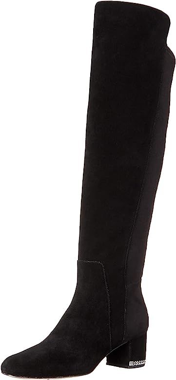 Womens Sabrina Suede Chain Trim Over-The-Knee Boots | Amazon (US)