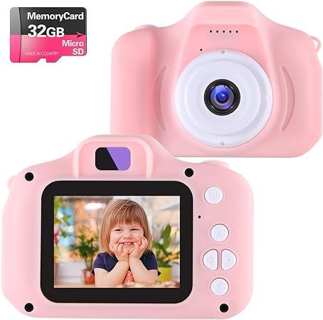 NINE CUBE Kids Camera Little Toys Camera for 3-7 Year Old Girls,Toddler Video Recorder 1080P 2 In... | Amazon (US)