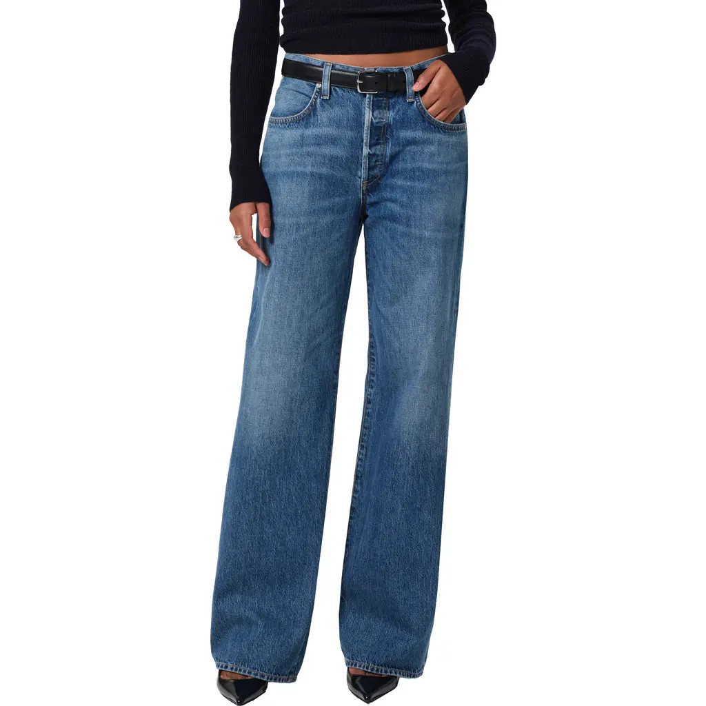 Citizens of Humanity Annina High Waist Wide Leg Jeans in Sunland at Nordstrom, Size 29 | Nordstrom