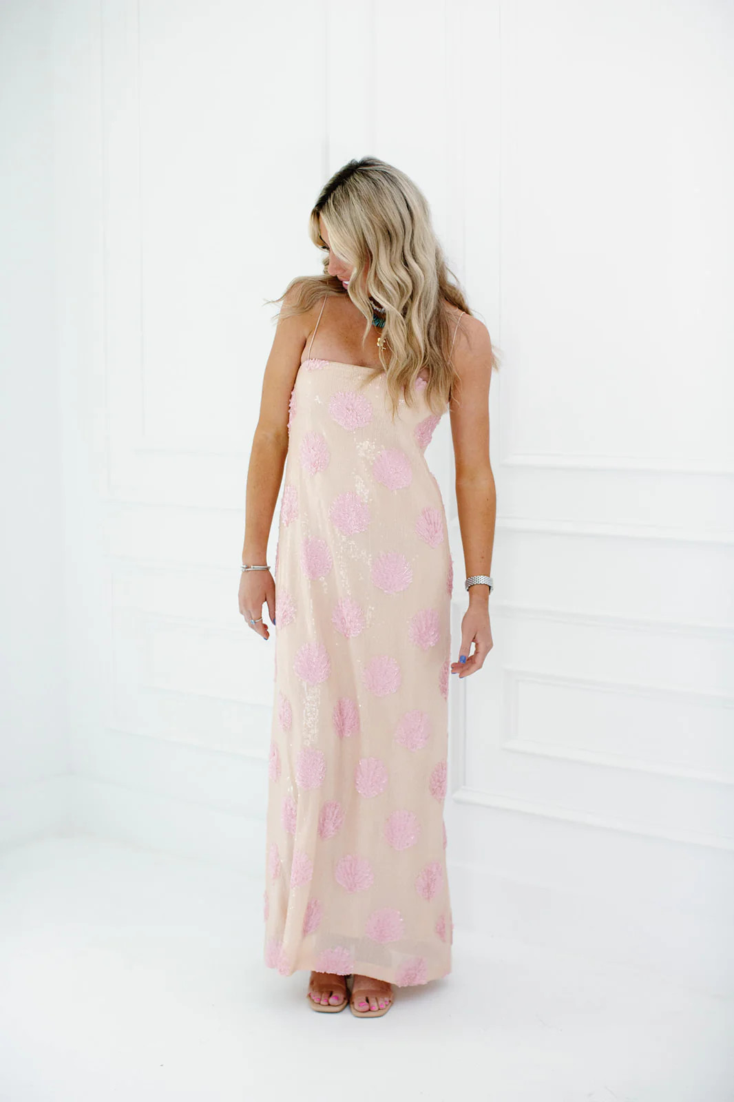 Lizzy Midi Dress - Shell Sequins | Triple Threads