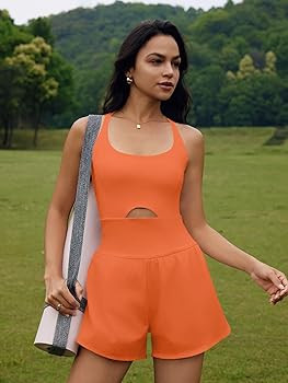 SENSERISE Womens Workout Rompers Athletic Romper Running Onesie One Piece Exercise Jumpsuits Gym ... | Amazon (US)