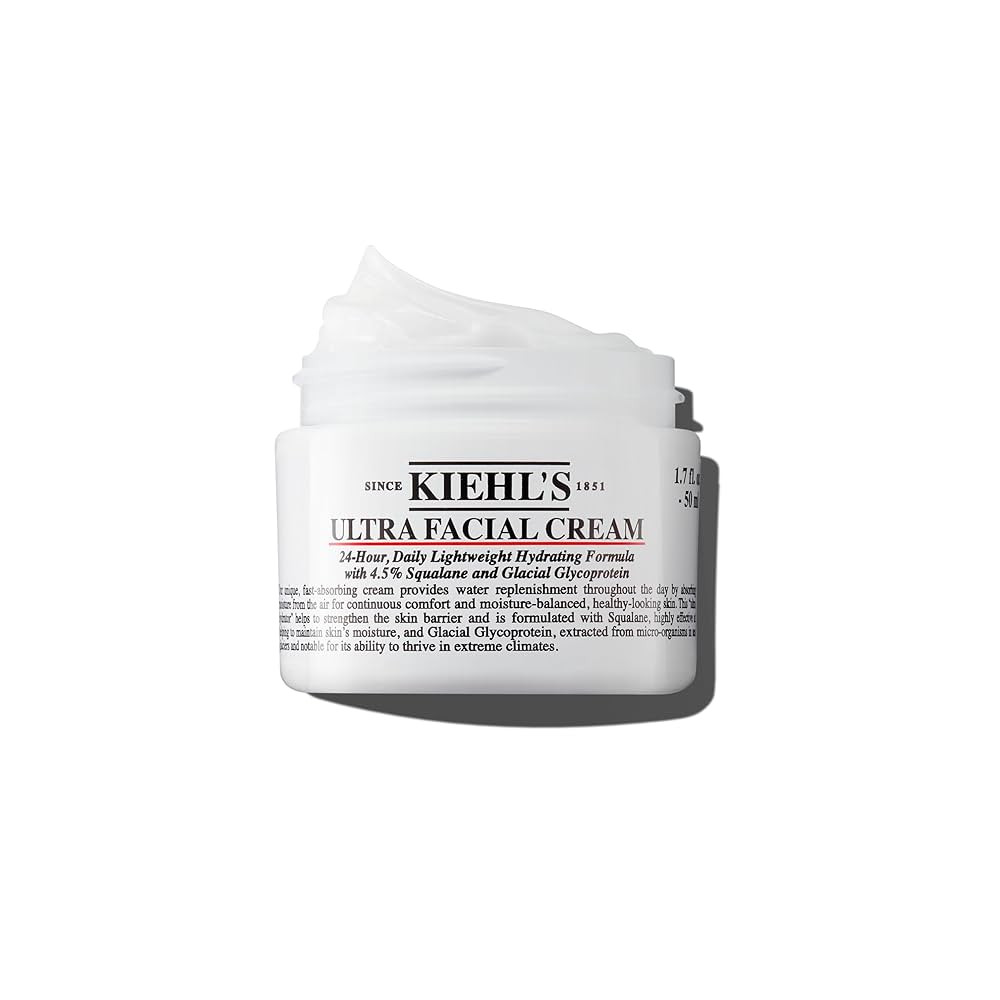 Kiehl's Ultra Facial Cream, with 4.5% Squalane to Strengthen Skin's Moisture Barrier, Skin Feels ... | Amazon (US)