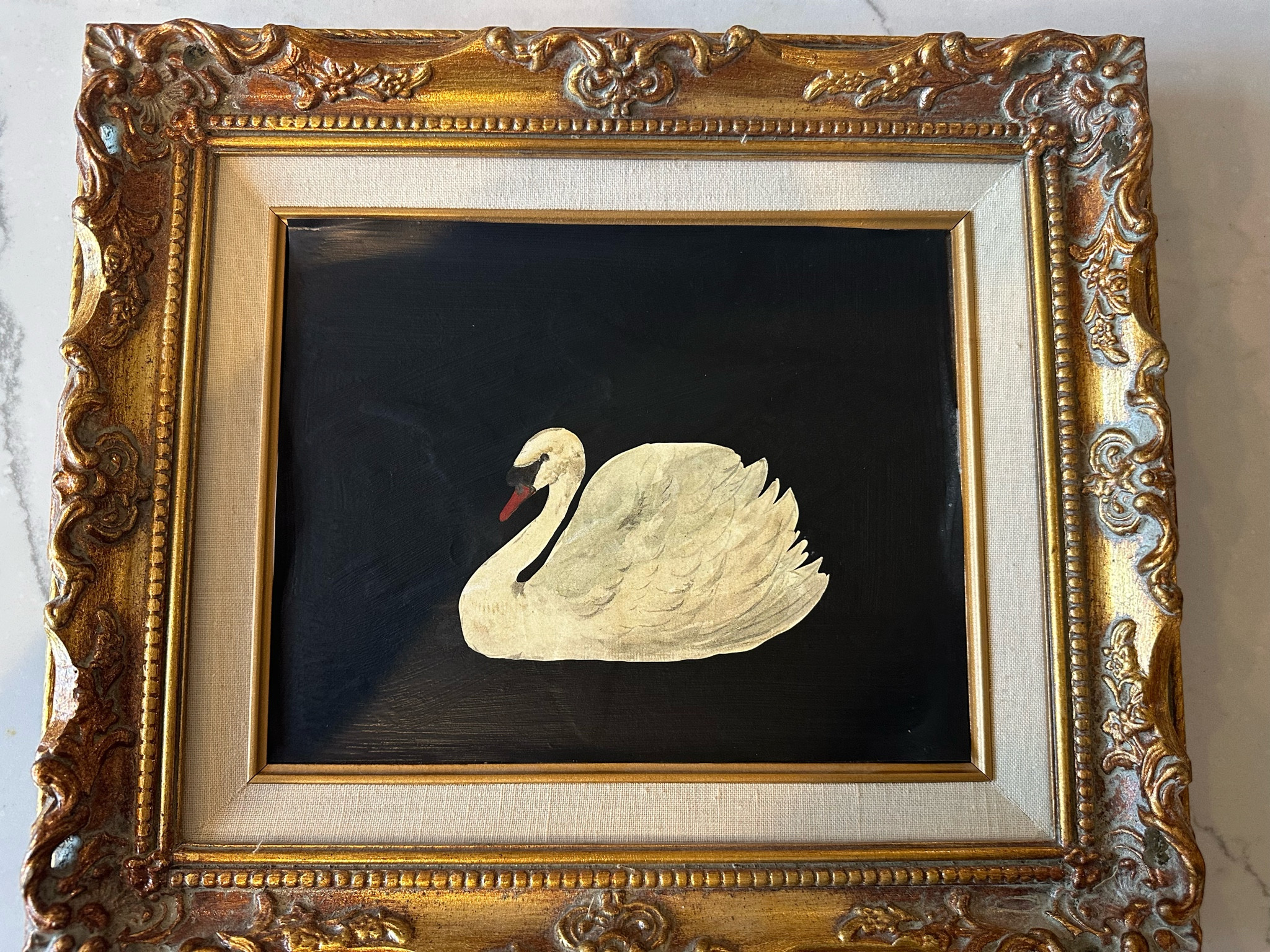 Easy DIY Art. Buy any artwork with frame you find at Goodwill or Thrift Store. Buy NEW artwork image on Etsy, Print in color on normal paper and simply Modge Podge on top of existing artwork 🥰 #artworkhack
#diyart 

#LTKhome