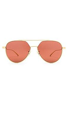 Bottega Veneta Aviator in Gold & Red from Revolve.com | Revolve Clothing (Global)