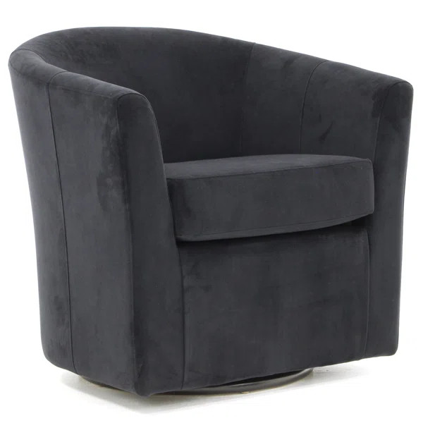 Kunkel 31'' Wide Swivel Barrel Chair | Wayfair North America