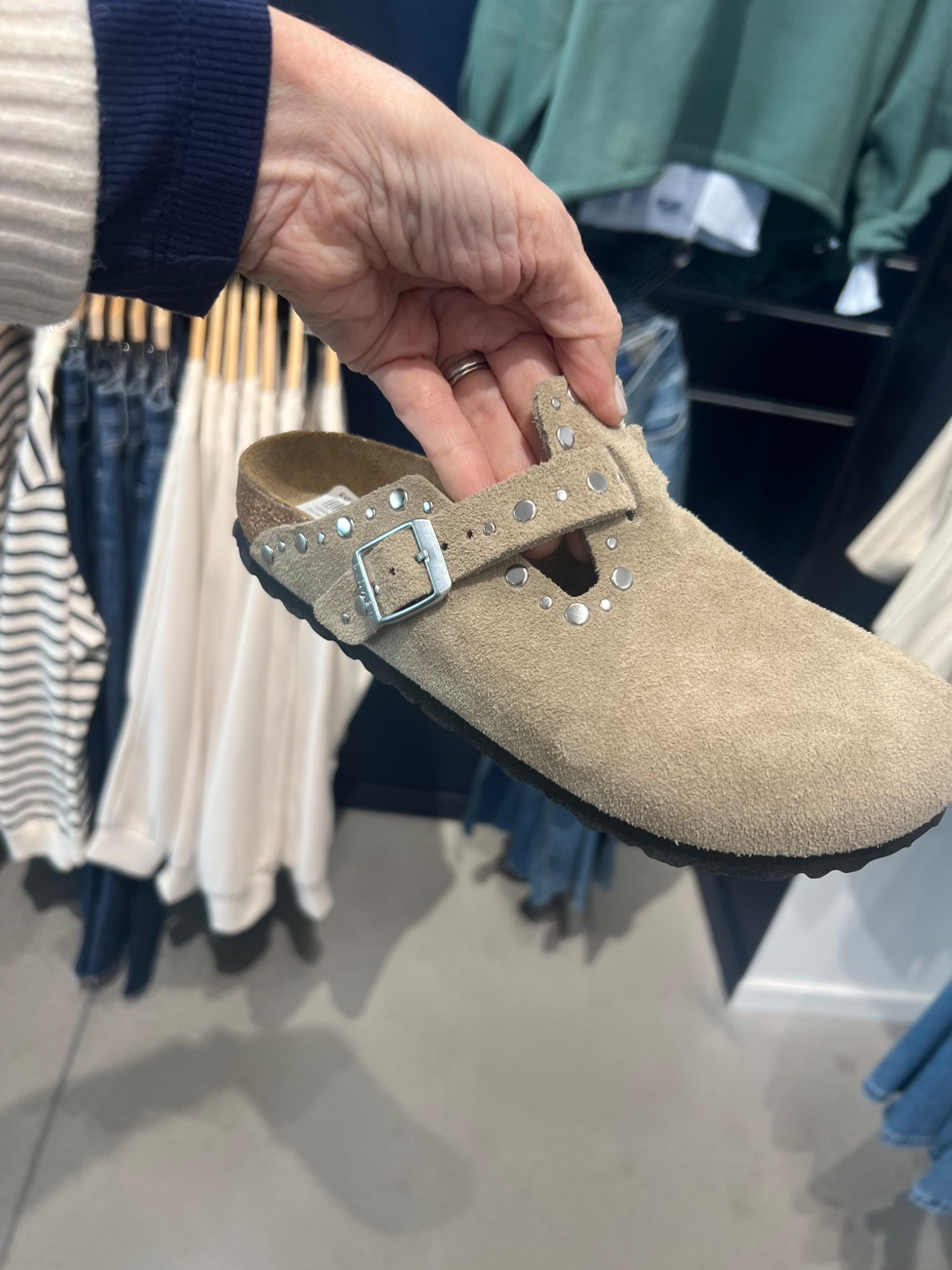 studded suede clogs, casual outfit 

#LTKootd #LTKOver40 #LTKSeasonal