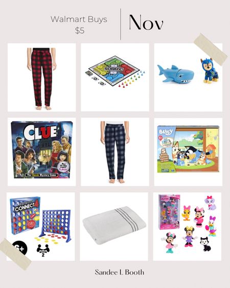 All of these fabulous games, toys, cozy pajamas and towels are all $5 and under! How awesome is that?! Snag them now while they’re in stock and on sale! #walmartfinds #iywyk #walmartpartner @walmart 

#LTKfamily #LTKGiftGuide #LTKsalealert