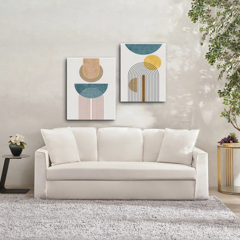 Kashanda 84.6" Upholstered Slipcovered Sofa | Wayfair North America