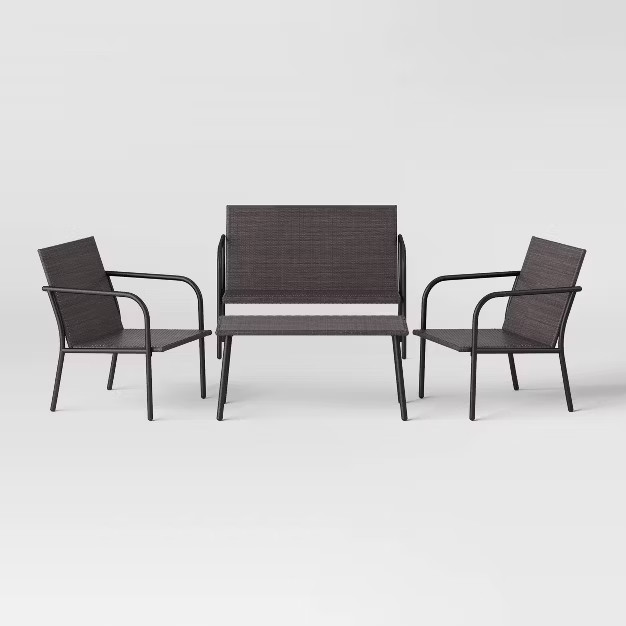 4pc Wicker Conversation Set - Room Essentials™ | Target