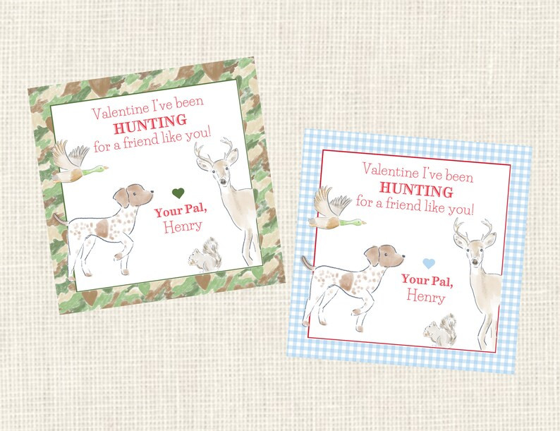 Valentine Class Tags or Stickers, Watercolor, Printed / Set of 25 - Etsy | Etsy (US)