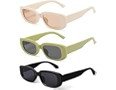 Retro Rectangle Sunglasses Women and Men Vintage Small Square Sun Glasses UV Protection Glasse | Amazon (US)