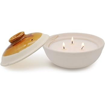 Citronella Candles in Coarse Pottery Container, Natural Soy Wax Candle Outdoor and Indoor | Amazon (US)