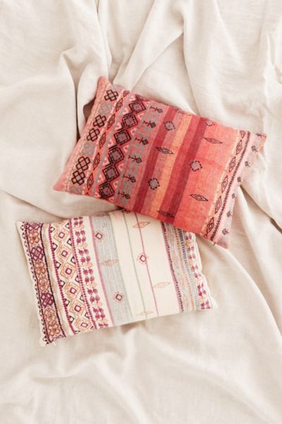 Agda Printed Yarn Pillow | Urban Outfitters US