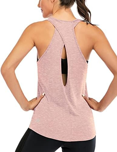 ICTIVE Womens Cross Backless Workout Tops for Women Racerback Tank Tops Open Back Running Muscle ... | Amazon (US)