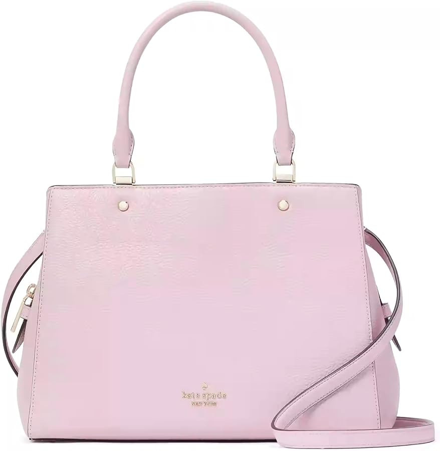 Kate Spade Leila Medium Triple Compartment Satchel Women's Leather Handbag | Amazon (US)