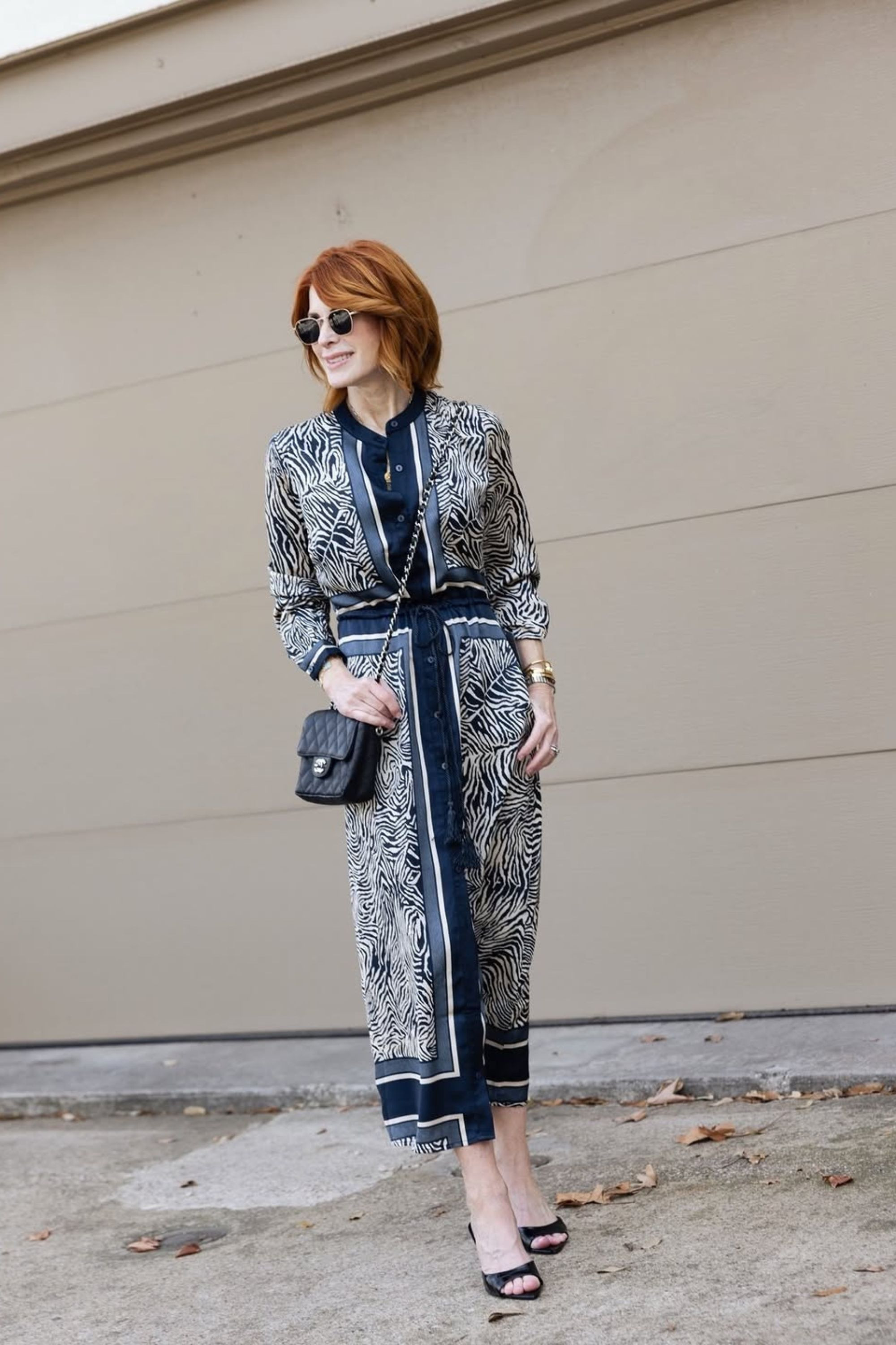Such a good everyday option — this zebra midi dress works beautifully on its own now and layers effortlessly with a cropped denim jacket later. The tailored waist and fluid skirt create a flattering silhouette that feels timeless, flattering, and very wearable. On sale right now under $100 — a great place to start if you’re refreshing your closet. 

 #LTKSeasonal #LTKOver40 #LTKSaleAlert