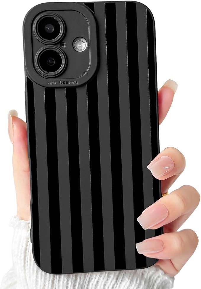 NITITOP Compatible for iPhone 17 Case Cute Stylish Line Stripe Pattern Design for Women Girls Sof... | Amazon (CA)