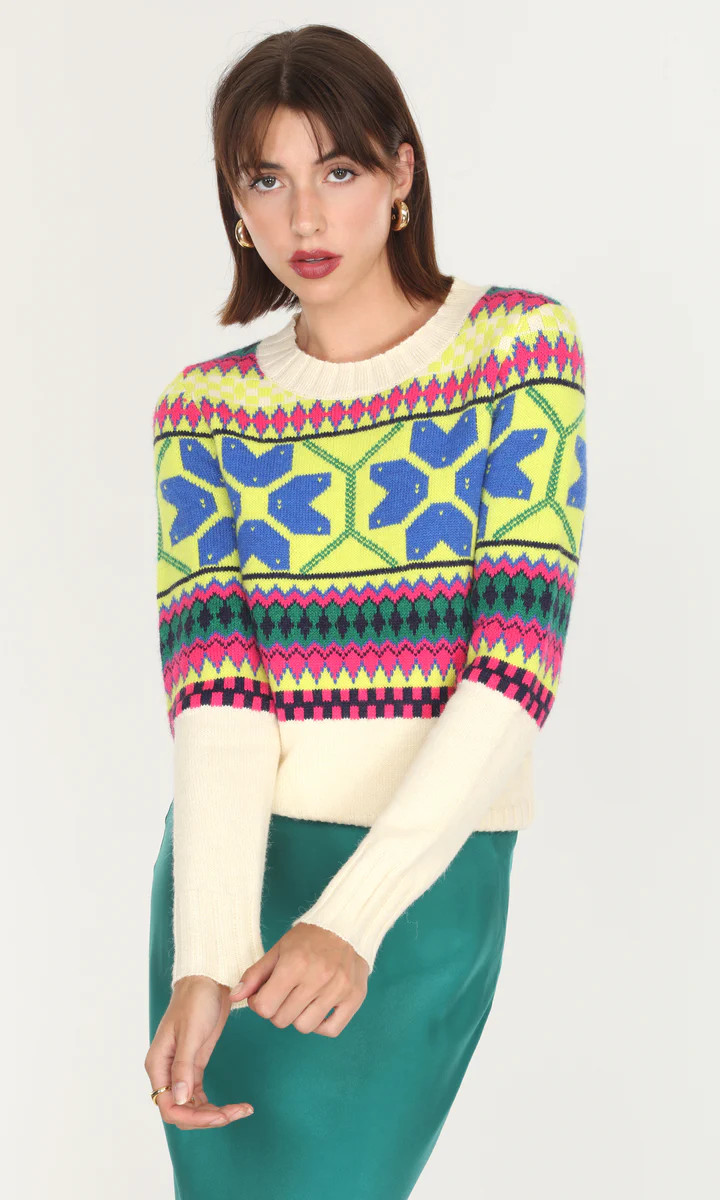 Francis Fairisle Sweater | Greylin Collection | Women's Luxury Fashion Clothing 