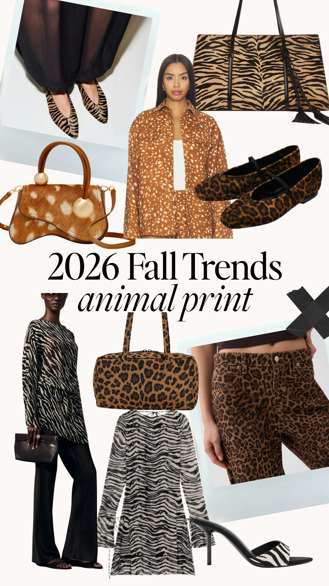 fall 2026 fall trends: animal print 

 
