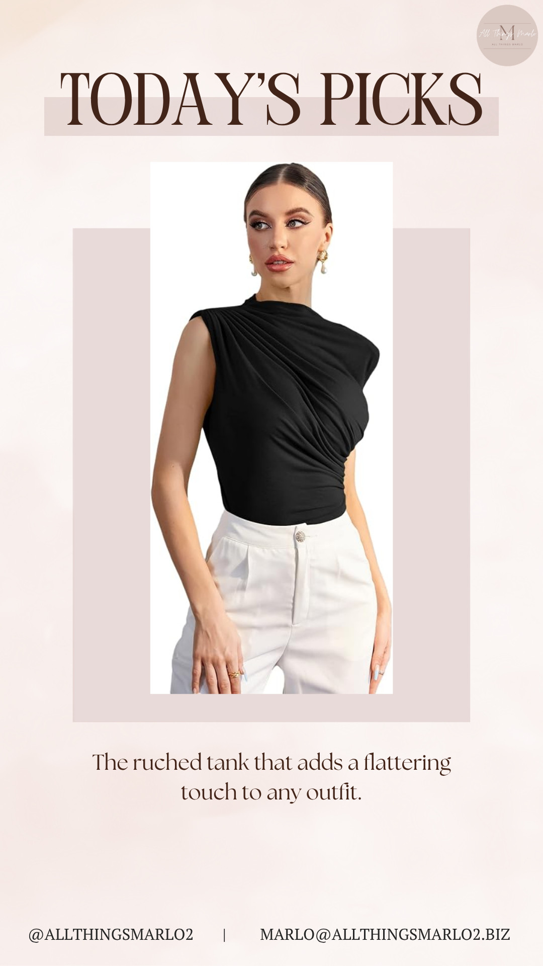 The ruched tank that adds a flattering touch to any outfit. 

 #LTKSeasonal #LTKWorkwear #LTKTravel