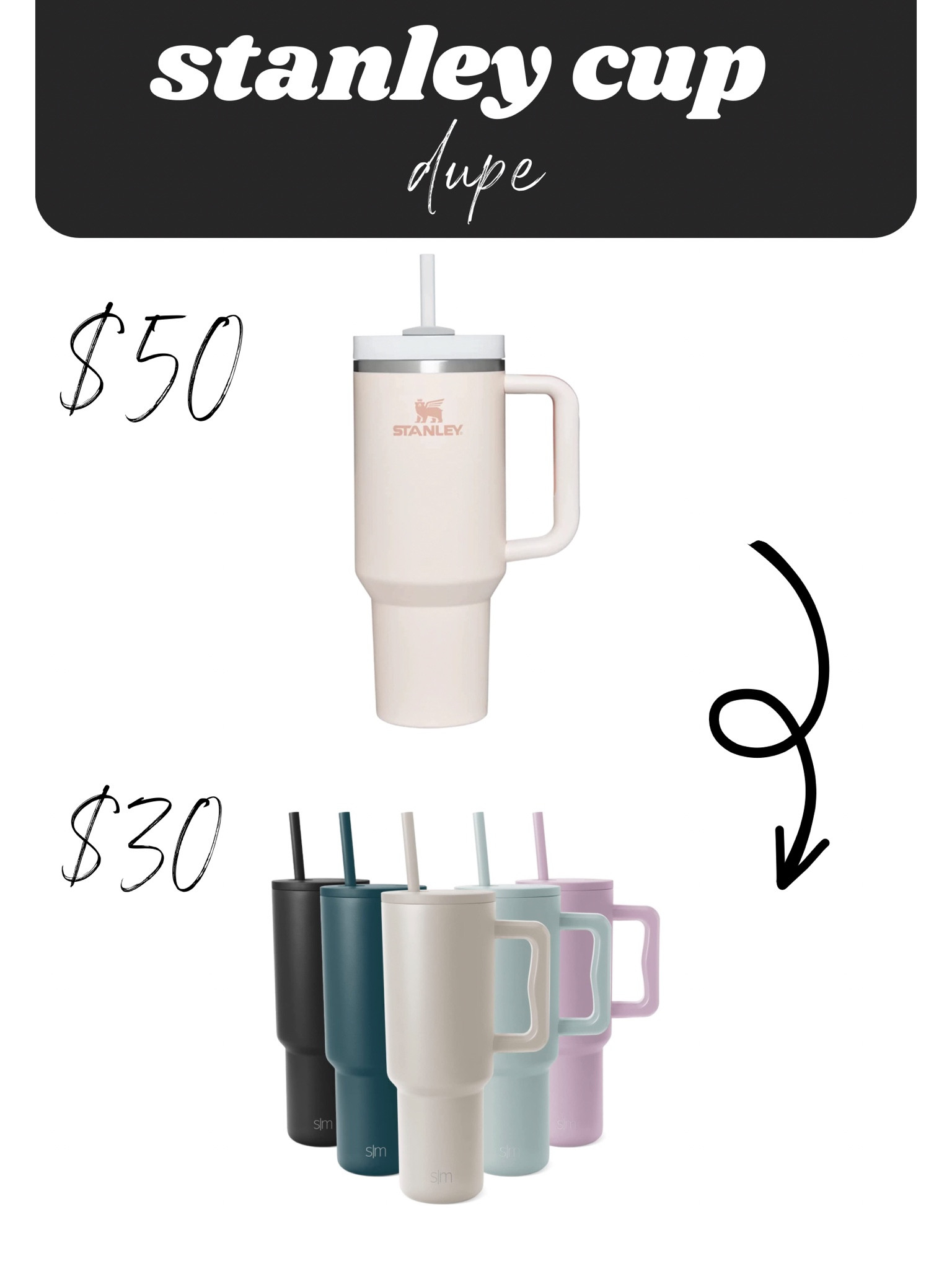 Stanley cup dupe!!! Almost half the price and comes in so many colors! #amazon #dupe #stanleycup #stanleycupdupe 

#LTKunder50 #LTKxPrimeDay #LTKunder100