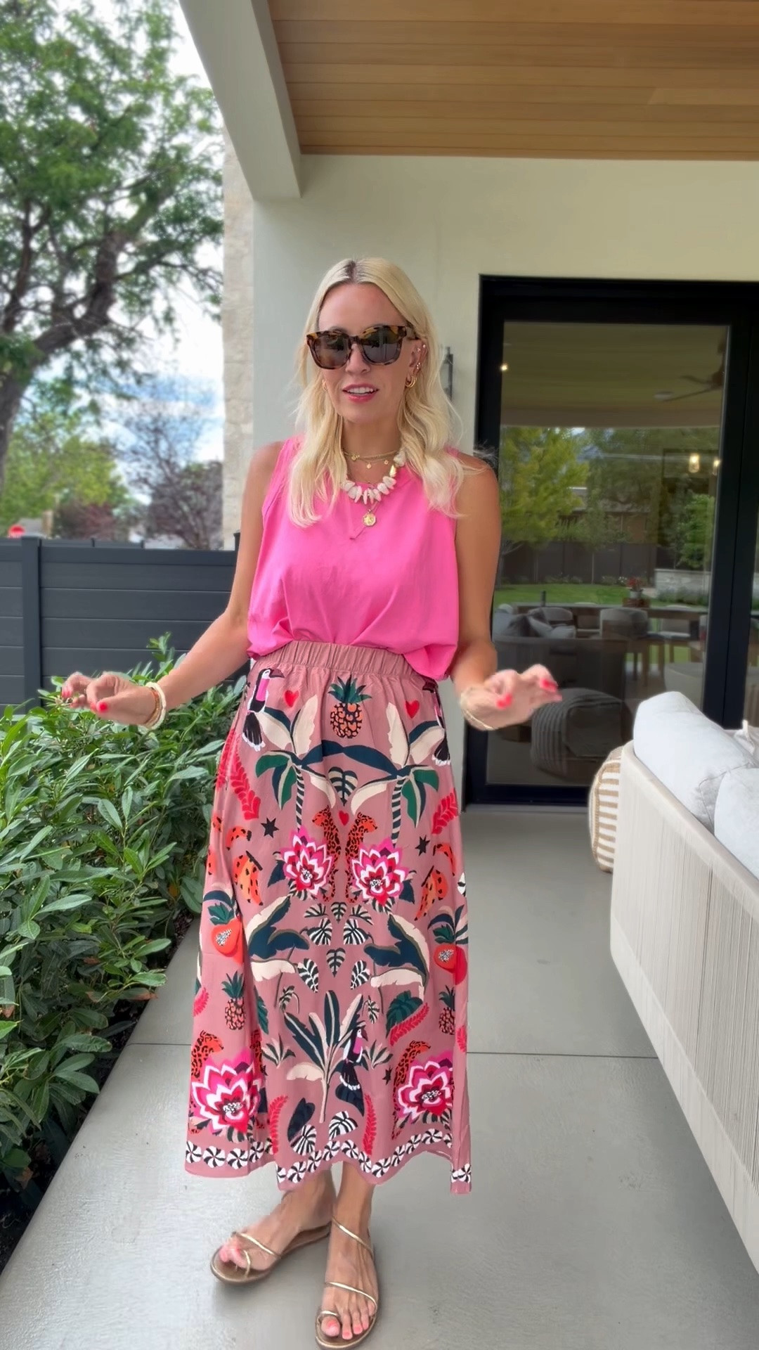 This skirt looks like farm rio but is Amazon!

#LTKootd #LTKgrwm #LTKmomlife