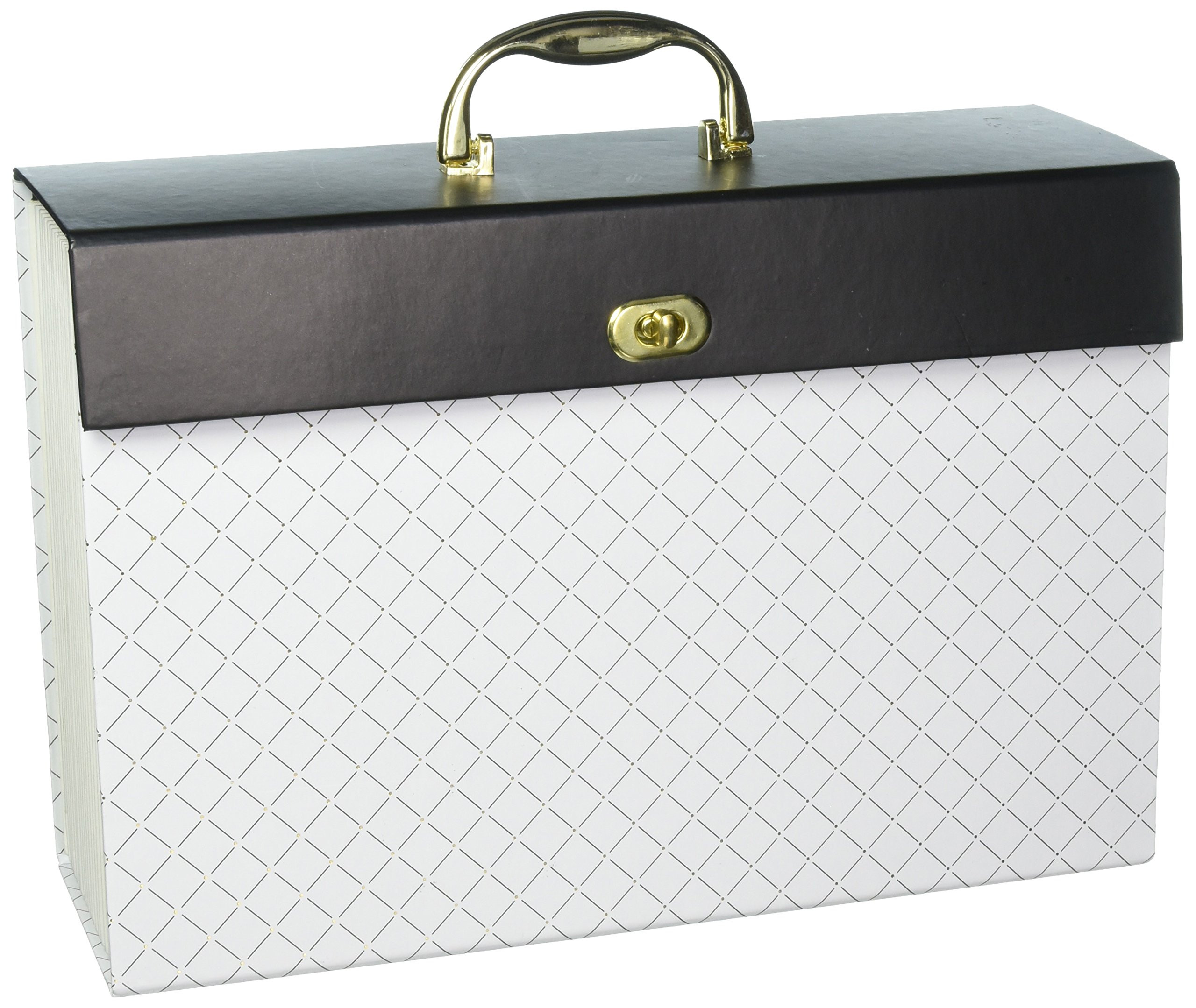 U Brands Modern-Noir Expandable File 19 Pocket, White (201A0206) | Amazon (US)