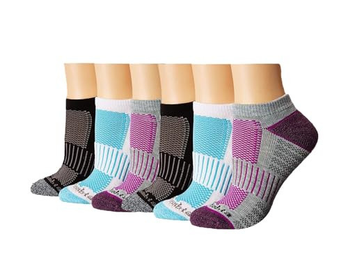 ColumbiaWomensCropped Crew Pique Footbed Socks, 6-pairsMulti Assorted4-10 | Amazon (US)