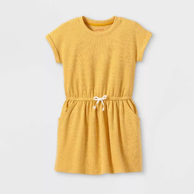 Girls' Slub Short Sleeve Knit Dress - Cat & Jack™ | Target