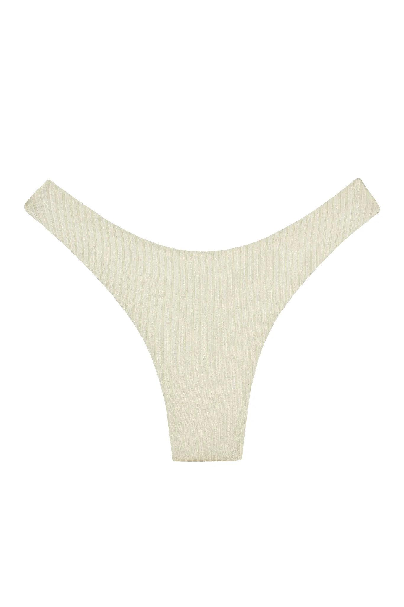 Byron Bottom - Ivory Shiny Rib | Monday Swimwear