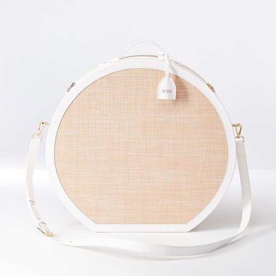 Montauk Raffia Hat Box | Mark and Graham