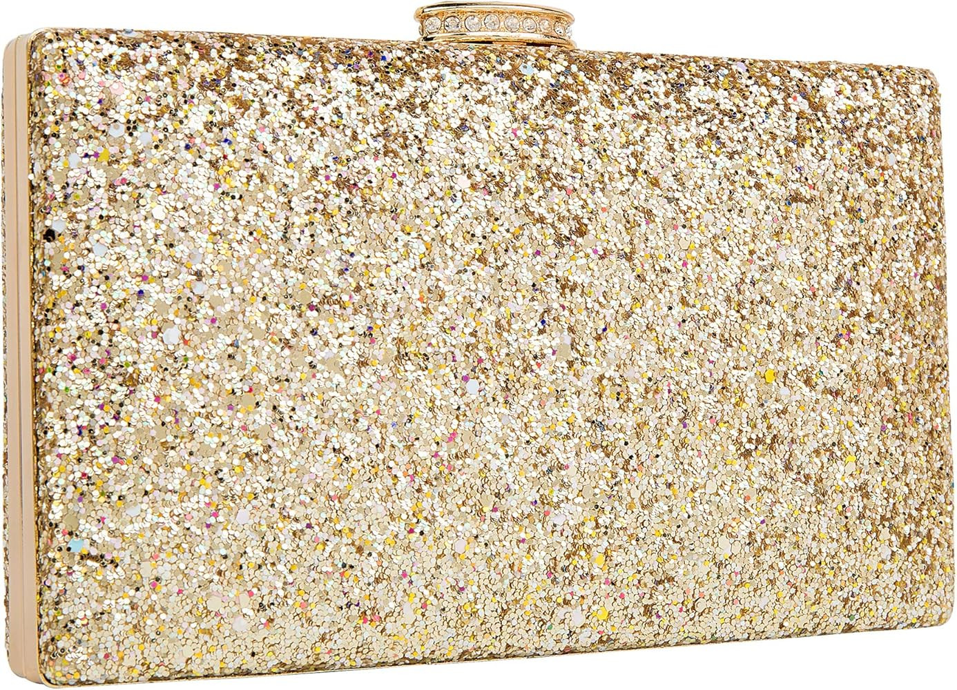 CARIEDO Women's Evening Handbag Clutch Stain Fabric Bridal Purse for Wedding Prom Night Out Party | Amazon (US)