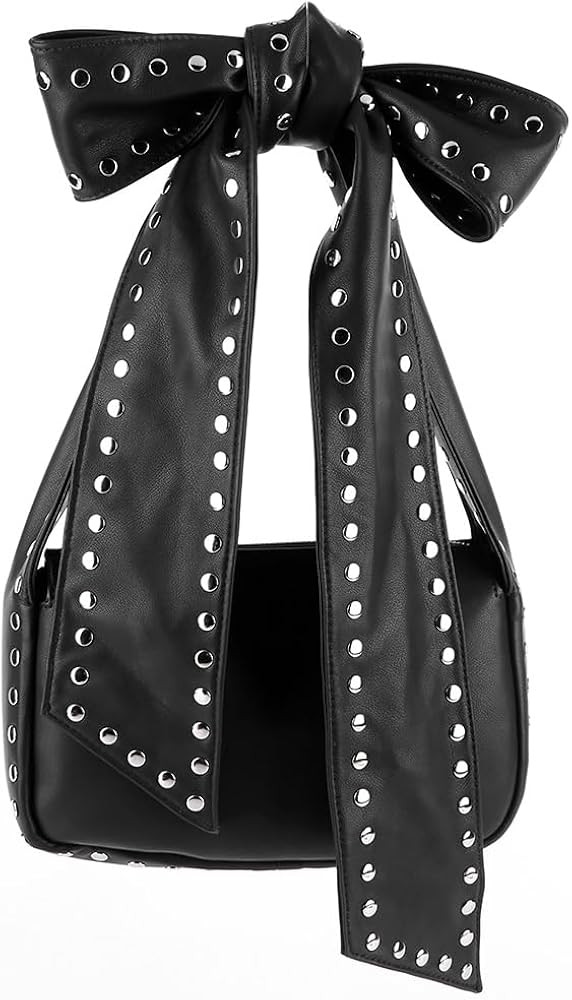 Amazon.com: BBIQI Studded Purses y2k Shoulder Bag Trendy Crossbody Bag for Women Bow Knot Clutch ... | Amazon (US)