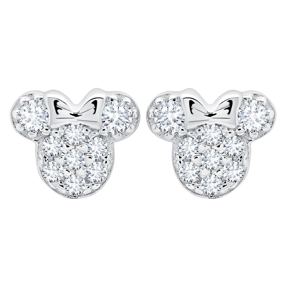 Minnie Mouse Icon Stud Earrings for Kids by CRISLU Official shopDisney | Disney Store